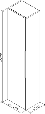 THIN do 400x1700x300 Vysoká – Obrázok 7