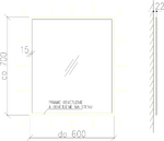 zrkadlo THIN LUNA LED do 600x700 – Obrázok 5
