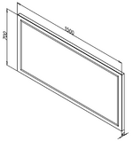 zrkadlo ELEMENT 12 do 1500x700x40 LED – Obrázok 6