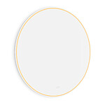 Nimco Biele okrúhle LED zrkadlo pr. 100 mm, dotykový senzor