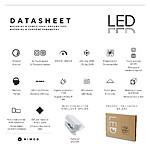 Nimco Biele okrúhle LED zrkadlo pr. 100 mm, dotykový senzor – Obrázok 8
