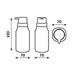 Nimco Dávkovač tekutého mýdla, pumpička plast – Obrázok 5