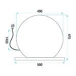 Zrkadlo LED HOLLYWOOD L. Gold 50 cm – Obrázok 7