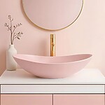 Umývadlo na dosku REA ROYAL Powder Pink Matt
