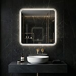 Zrkadlo LED 70x70cm TOP-2