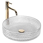 Umývadlo na dosku Rea Cristal Transparent 39