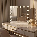 Zrkadlo LED HOLLYWOOD White
