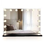 Zrkadlo LED HOLLYWOOD Black