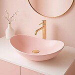 Umývadlo na dosku REA ROYAL Powder Pink Matt – Obrázok 10