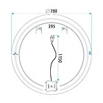 Zrkadlo LED 80cm Modern – Obrázok 11