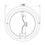 Zrkadlo LED 50cm Modern – Obrázok 11