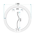 Zrkadlo LED 90cm Modern – Obrázok 11