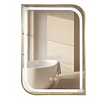 Zrkadlo LED ZONE 80X60  GOLD BRUSH – Obrázok 2