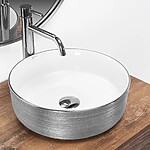 Umývadlo na dosku Rea Sami Brush Silver – Obrázok 2