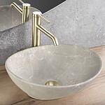 Umývadlo na dosku Rea Sofia Beige Matt – Obrázok 2