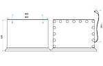 Zrkadlo LED HOLLYWOOD L.Gold 80x60 – Obrázok 9