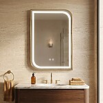 Zrkadlo LED ZONE 80X60  GOLD BRUSH – Obrázok 3
