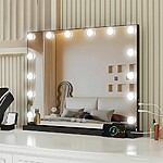 Zrkadlo LED HOLLYWOOD Black – Obrázok 3