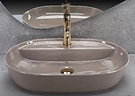 Umývadlo na dosku REA Aura 61 Beige Shiny – Obrázok 3