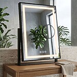 Zrkadlo LED LUMI Black 30x40cm – Obrázok 6
