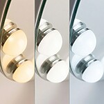 Zrkadlo LED HOLLYWOOD White 50 cm – Obrázok 4