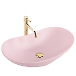 Umývadlo na dosku REA ROYAL Powder Pink Matt – Obrázok 4
