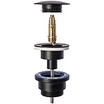 Umývadlový sifón Klik-Klak Universal Rea Black Matt – Obrázok 4