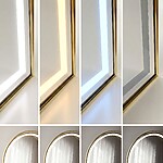 Zrkadlo LED Orbit 50x160cm Brush Gold – Obrázok 3