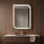 Zrkadlo LED ZONE 80X60  GOLD BRUSH – Obrázok 5