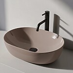 Umývadlo na dosku Rea Lisa Beige Shiny – Obrázok 5
