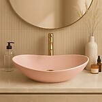Umývadlo na dosku REA ROYAL Powder Pink Matt – Obrázok 6