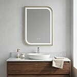Zrkadlo LED ZONE 80X60  GOLD BRUSH – Obrázok 6