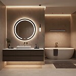Zrkadlo LED 90cm Modern – Obrázok 7