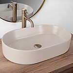 Umývadlo na dosku Rea NADIA 60 BEIGE MATT – Obrázok 7