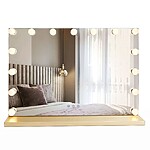 Zrkadlo LED HOLLYWOOD L.Gold 80x60 – Obrázok 2