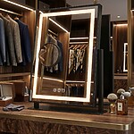 Zrkadlo LED LUMI Black 30x40cm – Obrázok 5
