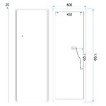 Zrkadlo LED Classico 60x170cm White – Obrázok 10