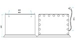 Zrkadlo LED HOLLYWOOD L.Gold 80x60 – Obrázok 12