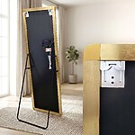 Zrkadlo LED Classico 50x160cm Brush Gold – Obrázok 6