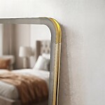 Zrkadlo LED Classico 50x160cm Brush Gold – Obrázok 4