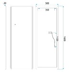 Zrkadlo LED Classico 50x160cm Brush Gold – Obrázok 11