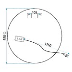 Zrkadlo LED 90cm HZJ090 – Obrázok 10