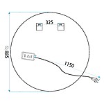 Zrkadlo LED 90cm BAS – Obrázok 10
