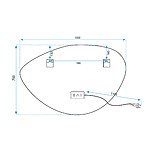 Zrkadlo LED 70x100cm FOG – Obrázok 10