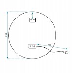 Zrkadlo LED  50cm BAS P11239 – Obrázok 10