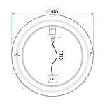 Zrkadlo LED  50cm BAS – Obrázok 11