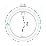Zrkadlo LED 650cm MMJ Black – Obrázok 11