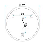 Zrkadlo LED 100cm HZJ100 – Obrázok 11