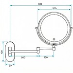 Zrkadlo LED Glow Chrome – Obrázok 12