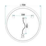 Zrkadlo LED SOFT 70 – Obrázok 12